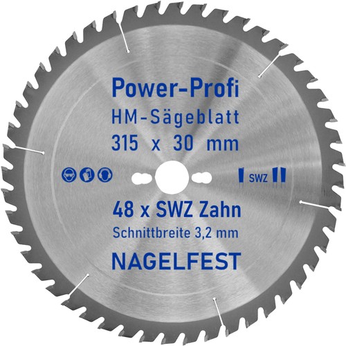 Kreis sägeblatt 315 - 315, x