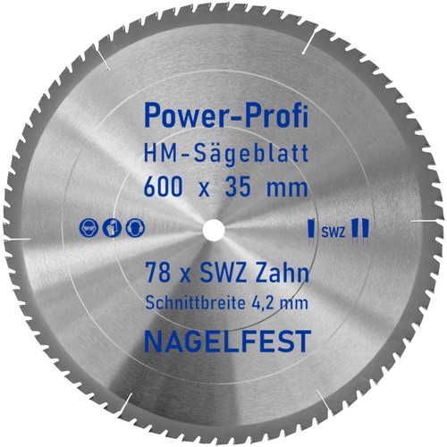Kreis sägeblatt 600 - 600, 35