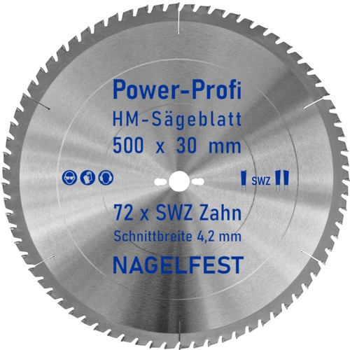 Kreis sägeblatt 500 30 - hm-kreis-sägeblatt,