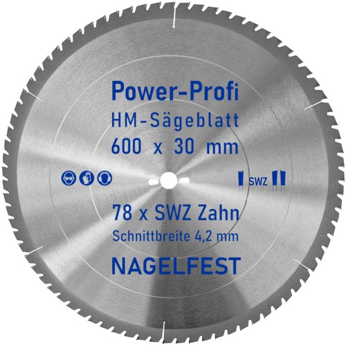 Kreis sägeblatt 600 30 - hm-kreis-sägeblatt, x